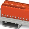 Distribution block, push-in connection, 0.34-4.0 mm², 41 A, 6 kV, red, 1047456