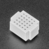Mini Solderless Breadboard - White 5 Rows - 25 total points - ZY-25