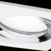 93674 Nova Plus flush mounted fixture, GU10, 6 W, 4000 K, 30°, square,