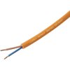 TRU COMPONENTS TC-13536984 Rubber flexible cable Orange 2x1.5 mm² per metre
