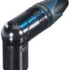 XLR plug, 10 pole, gold-plated, 2.5 mm², AWG 14, metal, NC10MRX-14-B