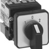 Cam switch, rotary actuator, 2 pole, 10 A, 500 V, (L x W x H) 87 x 30 x 30 mm, front mounting, 223506