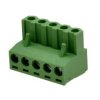 Łączówka; EDK-5.08-05P-4S; 5 torów; R=5,08mm; 17,4mm; 15A; 300V; na przewód; kątowe 90°; otwór kwadratowy; śruba prosta; śrubowy