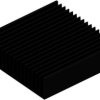 Extruded heatsink, (L x W x H) 150 x 150 x 40 mm, 1.7 to 1 K/W, black anodized, 10019124