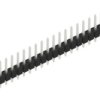Pin header, 22 pole, pitch 2.54 mm, straight, black, 10046170