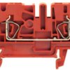 Through terminal block, spring balancer connection, 0.5-4.0 mm², 2 pole, 24 A, 8 kV, red, 1683260000