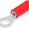 Insulated ring cable lug, 0.3-1.42 mm², AWG 22 to 16, 5 mm, red, 320552