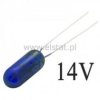 Żarówka 14V 50mA miniaturowa niebieska