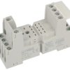 Gniazdo przekaźnika; GZT4; śrubowy na panel; na szynę DIN35; szary; bez obejmy; Relpol; RoHS; Kompatybilne z przekaźnikami: AZ16