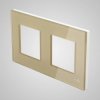 TouchMe Ramka podwójna szklana złota TM716G