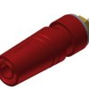SAB 2640 LK Au RT Gniazdo bezp. 4mm, przyłącze M4, 32A, czerwone, Hirschmann, 972358701, SAB2640LKAURT