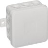 Puszka natynkowa pusta 12 wlotów VIPLAST V5 klik BIAŁA IP54 75x75x41mm 035-01