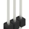 Pin header, 3 pole, pitch 2.54 mm, straight, black, 10048390