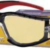 Leipold Doehle Red Vision 26793SB Okulary ochronne czarny, czerwony EN 166-1 DIN 166-1