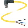 Pepperl+Fuchs 456422 Złącze konfekcjonowane czujnika/aktuatora V1S-W-YE2M-PVC-U, piny: 4, 2 m, 1 szt.