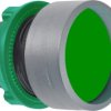 Pushbutton, unlabeled, unlit, groping, waistband round, green, front ring light gray, mounting Ø 22 mm, ZB5AA36C0