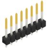 Pin header, 8 pole, pitch 2.54 mm, straight, black, 10054129