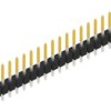 Pin header, 20 pole, pitch 2.54 mm, straight, black, 10048204