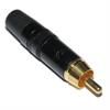 RCA wtyk na kabel czarny - NEUTRIK NYS373-0