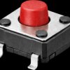 DTSM-62R-V-T/R Short stroke button, SMD, 1 NO, 6 x 6 x 5 mm