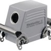 Grommet housing, size A32, die-cast aluminum, M32, angled, cross bow locking, IP65, 1787970000