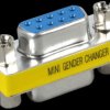 Gender changer, adapter, 2x 9-pin. D-Sub BU