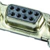 D-Sub socket, 9 pole, standard, equipped, straight, solder pin, 09551556622741