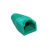 Osłonka wtyku RJ45 z odgiętką (10szt) zielona /1193