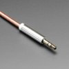 Adafruit 3.5mm Stereo Male/Male Cable - Copper Metal - 1 meter long