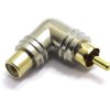 Adapter RCA Kątowy Wtyk RCA / Gniazdo RCA Vitalco