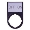 Tabliczka Opisowa Off-On 50X30mm Czarna Prostokątna M22s-St-Gb10 216499