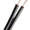 PVC-twin stranded wire, Cableline, 2 mm², 525 x 0.07 mm, black, 60.7456-10021