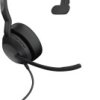 Jabra Evolve2 50 Słuchawki nauszne przewód, Bluetooth Mono czarny redukcja szumów mikrofonu, Wyciszanie hałasów zestaw s