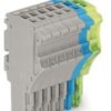 1-wire female connector, 8 pole, pitch 3.5 mm, straight, gray/blue/green-yellow, 2020-108/000-038