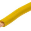 Jednożyłowy Kabel Sterowniczy Csa 6 Mm2, Maximum Of +70 C 600 V Żółty, Rs Pro