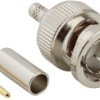 BNC plug 75 Ω, AT&T 735, AT&T 735A, Belden 735A1, crimp connection, straight, 031-70238