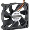 DC axial fan, 5 V, 60 x 60 x 15 mm, 28 m³/h, 28 dB, ball bearing, SEPA PLB60B05FSE35A