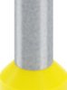 Insulated wire end ferrule, 6.0 mm², 20 mm/12 mm long, DIN 46228-1, UL 486F, yellow, 2100047