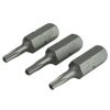 Faithfull FAISBT1025S Security S2 Grade Steel Screwdriver Bits T10S x 25mm (Pk3)