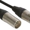 Kabel XLR 10m złącze A: 5-stykowe XLR złącze B: 5-stykowe XLR Czarny Van Damme