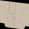 1991970000 A-series, end plate, AEP 2C 6, beige