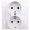 Karo Gniazdo Podwójne Z/U Schuko Białe Gp-2Ss/00