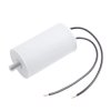 Kondensator rozruchowy do silnika 50µF 450VAC, CBB60, przewody, Ø50 × 95 mm