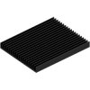 Extruded heatsink, (L x W x H) 100 x 80 x 10 mm, 6.5 to 2.217 K/W, black anodized, SK 545 100 SA