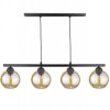 Lampa wisząca nowoczesna 4xE27 AMARUS BLACK LONG