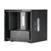 VT-759 6W Kinkiet kwadrat LED CHIP BRIDGELUX barwa: 4000K czarny 7087 V-TAC