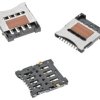 Złącze kart pamięci, raster: 1.27 mm 8-pinowe 2-rzędowe Prosty, Żeńskie Zawiasy, Wurth Elektronik Micro SIM, seria