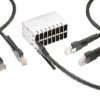 Kabel Ethernet Cat5e długość 0.5m Z zakończeniem TE Connectivity LSZH l. żył: 8