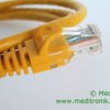 Patchcord RJ45 Kat.5e 1m U/UTP PVC miedziany żółty