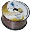Kabel głośnikowy 2x 1,5mm CU czarny z paskiem R
